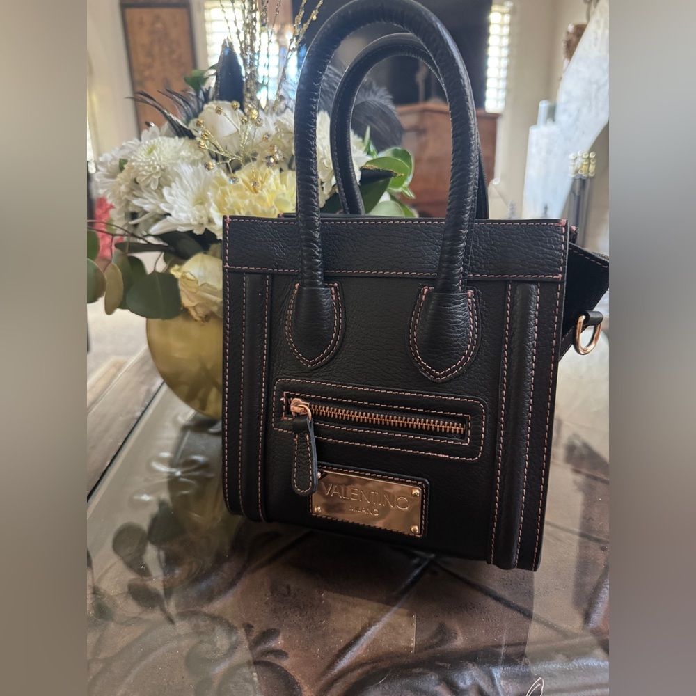 Mini Valentino Tote with crossbody strap